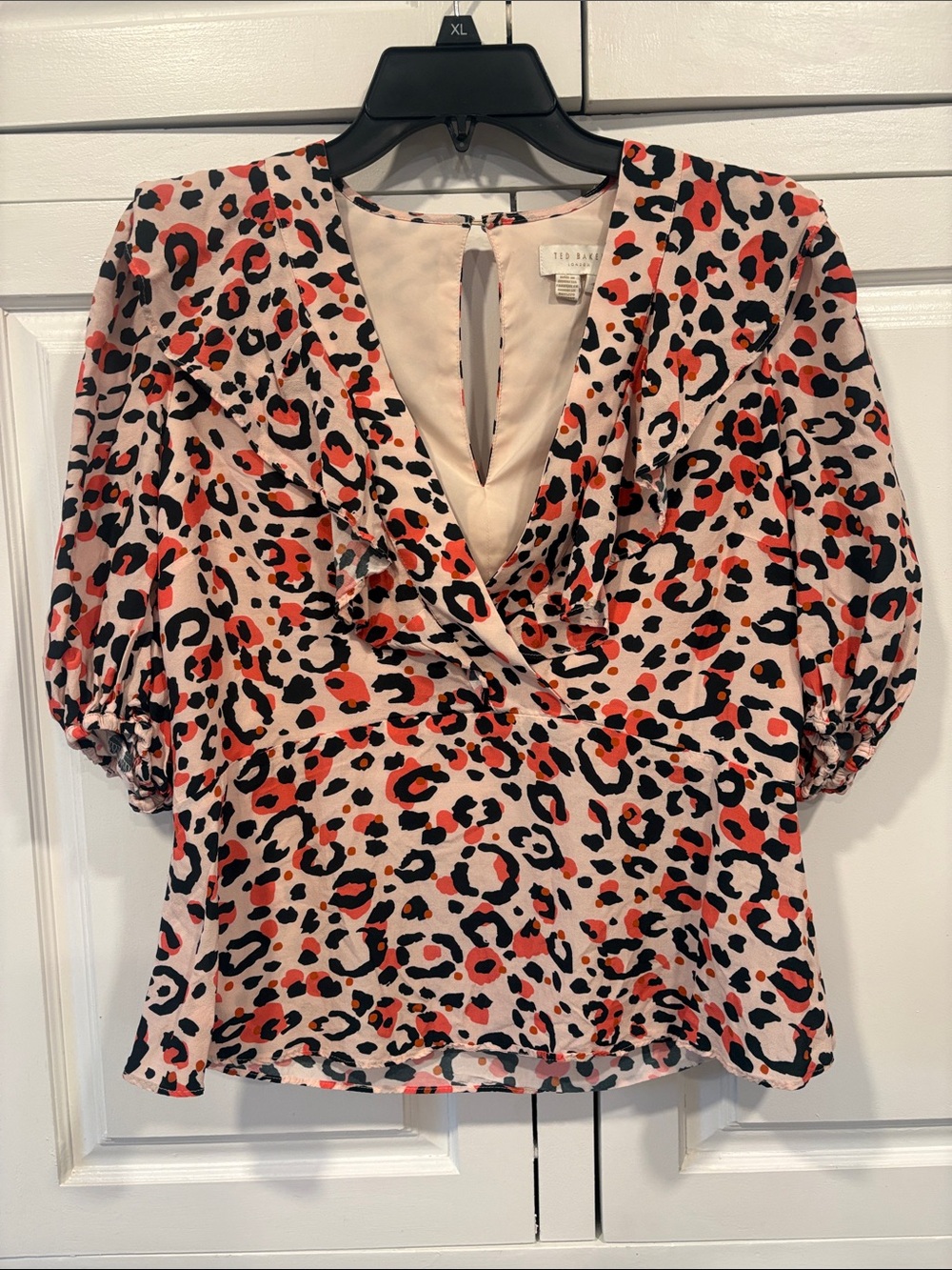 Ted Baker London Animal Print Peplum top